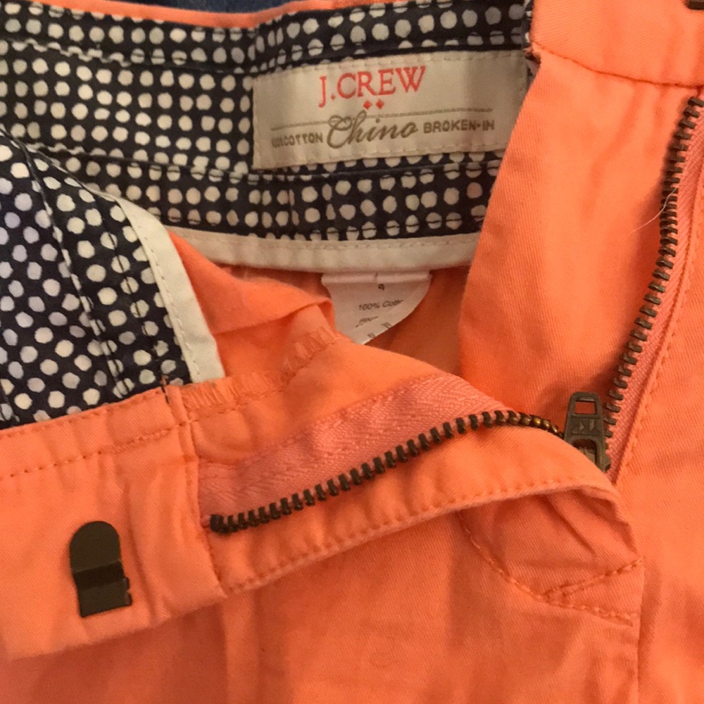 Jcrew chino shorts 4in salmon pink